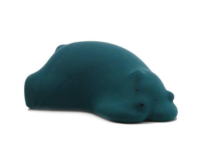 Resting Bear, turquoise