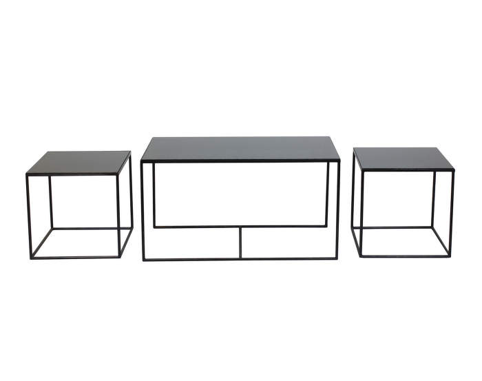 Trinity charcoal coffee table set