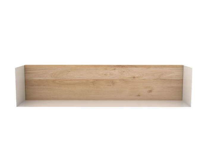 U shelf, L, oak/white