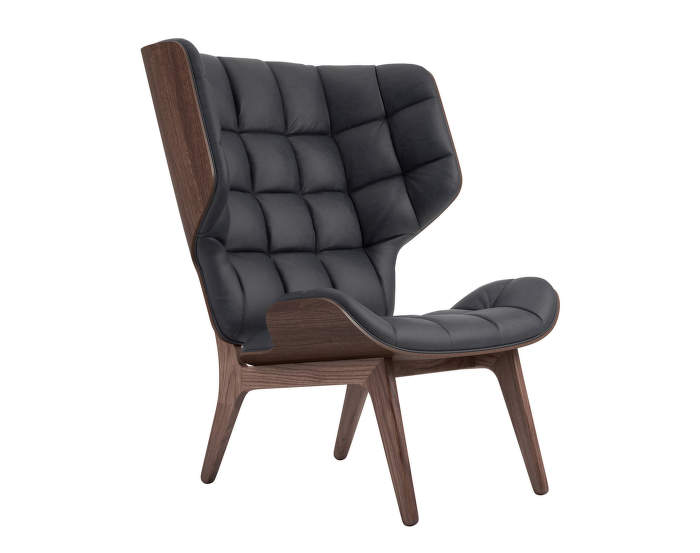 Mammoth Chair, dark stained oak / Dunes Leather - Anthracite 21003