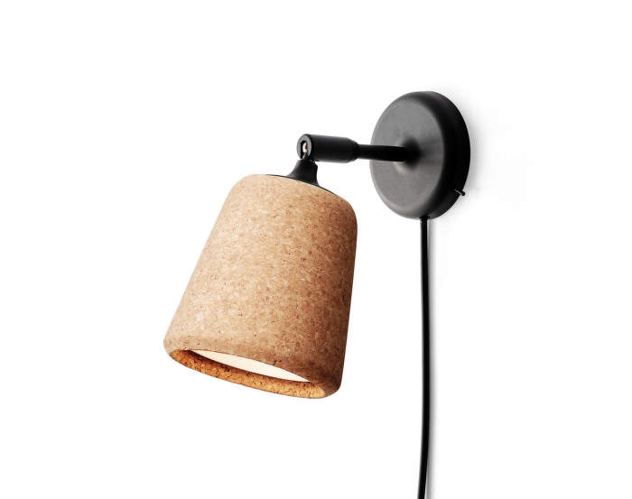 Material Wall Lamp, natural cork