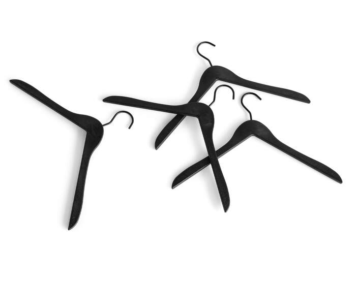 Coat Hanger set 4 ks, black