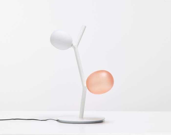 lampa Ivy Table PC1131 Lamp, white & light pink / white