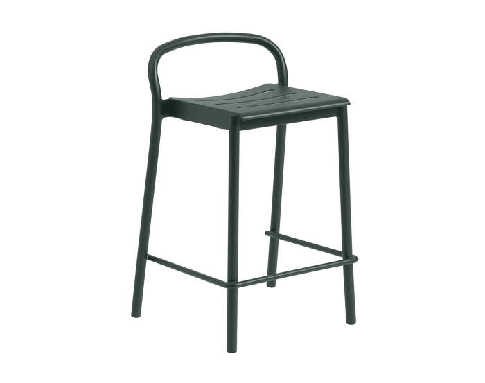 stolicka-Linear Steel Counter Stool, dark green