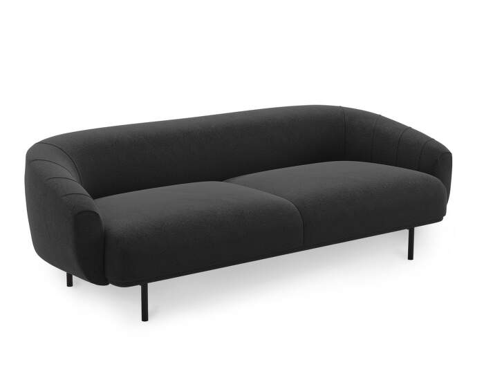 Plis Sofa 3 Seater, dark grey