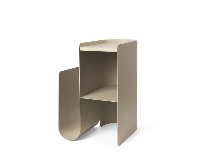 stolek-Vault Side Table, cashmere