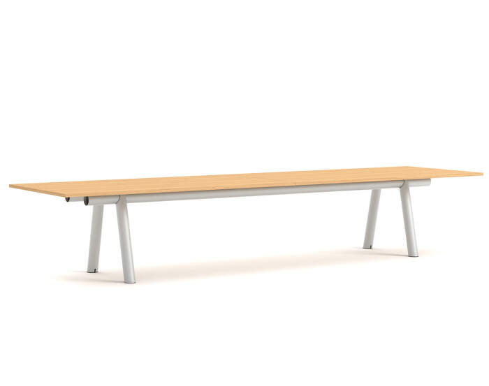 stul-Boa Table 420x128x75 cm, metallic grey / oak