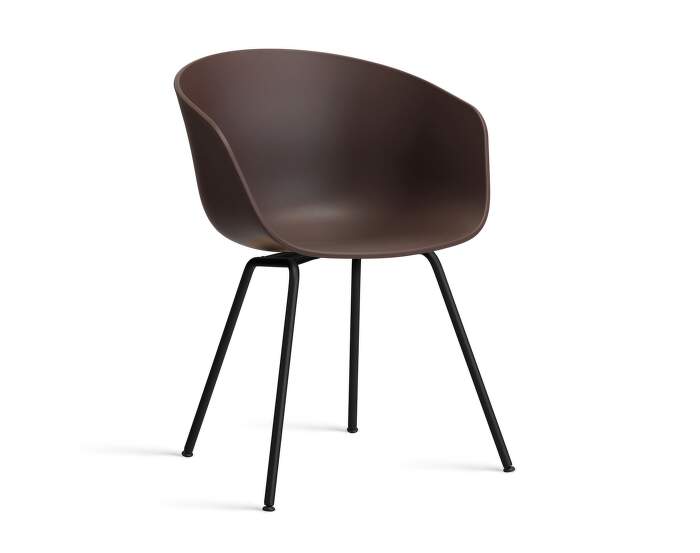 zidle-AAC 26 Chair Black Steel, raisin