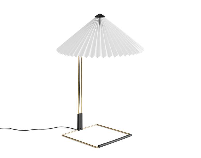 lampa-Matin 380 Table Lamp, polished brass / white