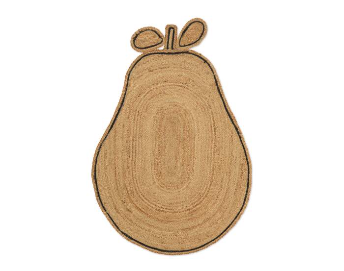 koberec-Pear Braided Jute Rug, natural