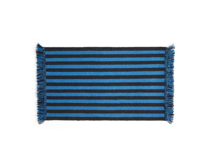 rohozka-Stripes and Stripes Wool Door Mat, blue