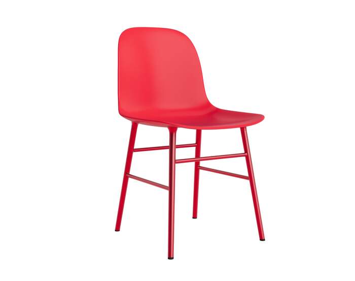 zidle-Form Chair Steel, bright red