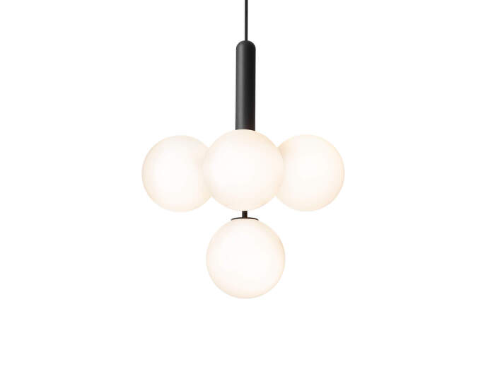 Závěsné svítidlo Miira 4, rock grey/opal