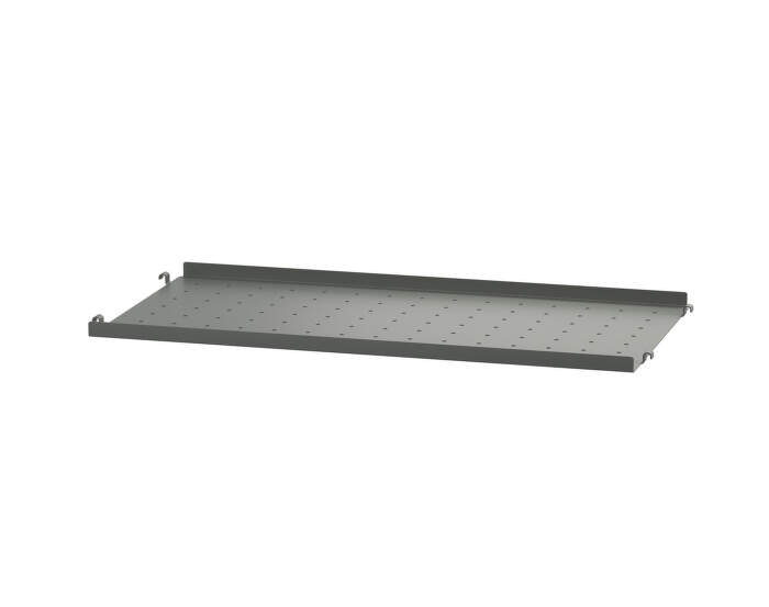 Police String Metal Shelf Low Edge 58 x 30, dark grey