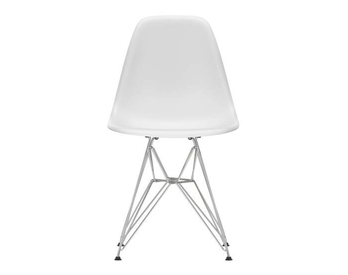 Židle Eames DSR, cotton white/chrome