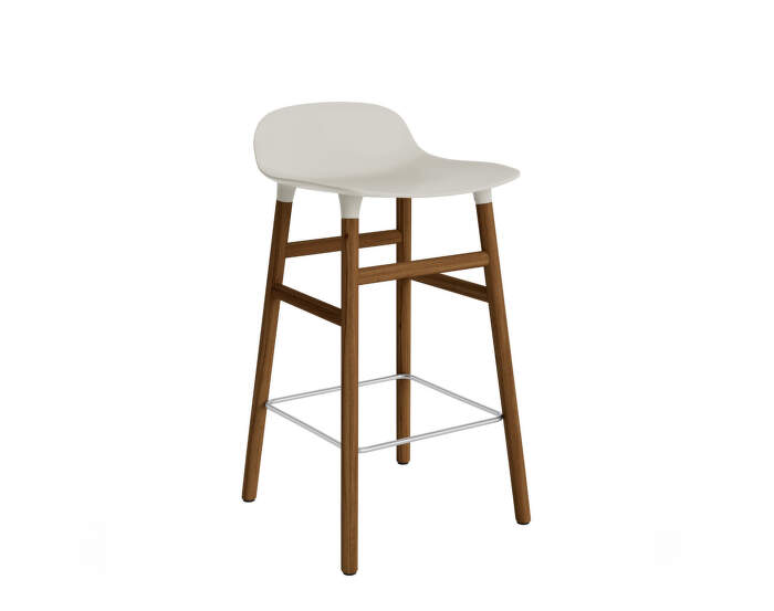 Barová židle Form 65 cm, light grey/walnut