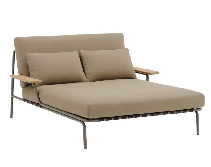 Lehátko Settle Lounge Bed, Ribbed Weave 5/taupe