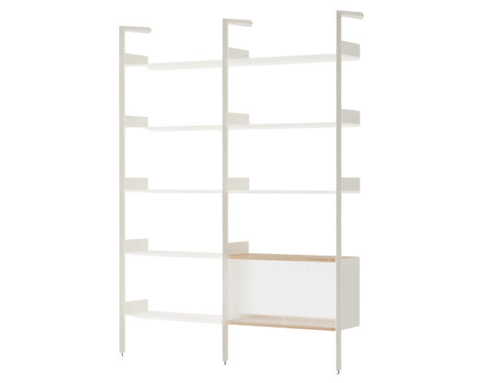 Policová sestava Rombe Konfigurace C, alabaster