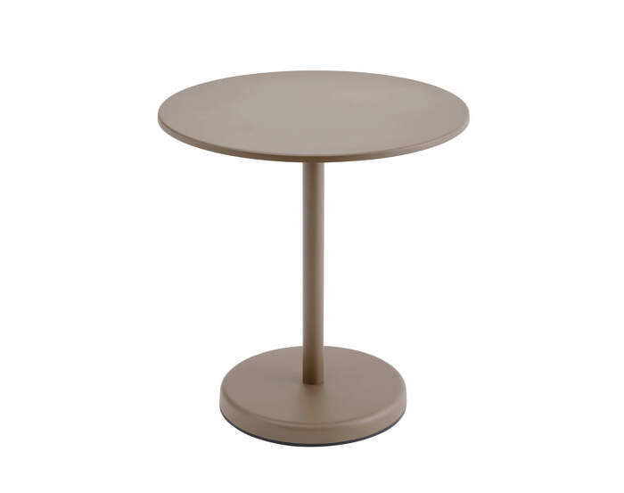Stolek Linear Steel Café Table Ø70, taupe