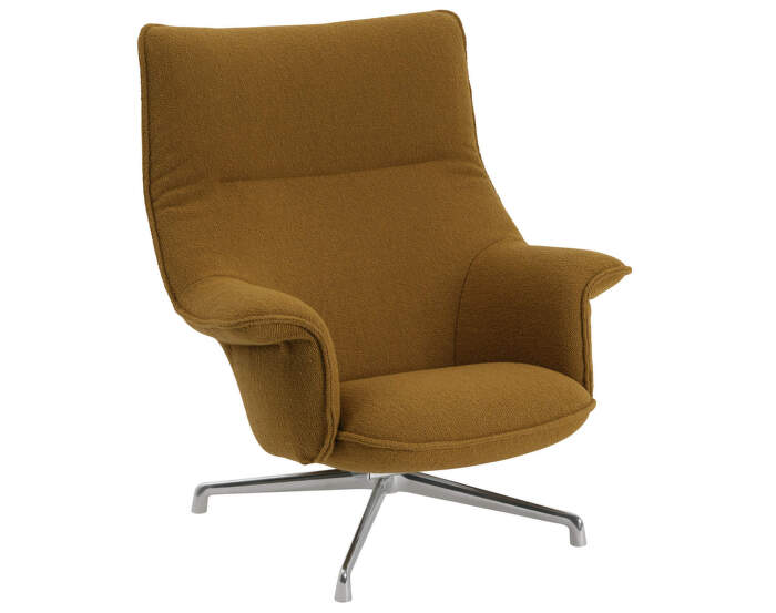 Křeslo Doze Lounge Chair Swivel, Hearth 8 / polished aluminum