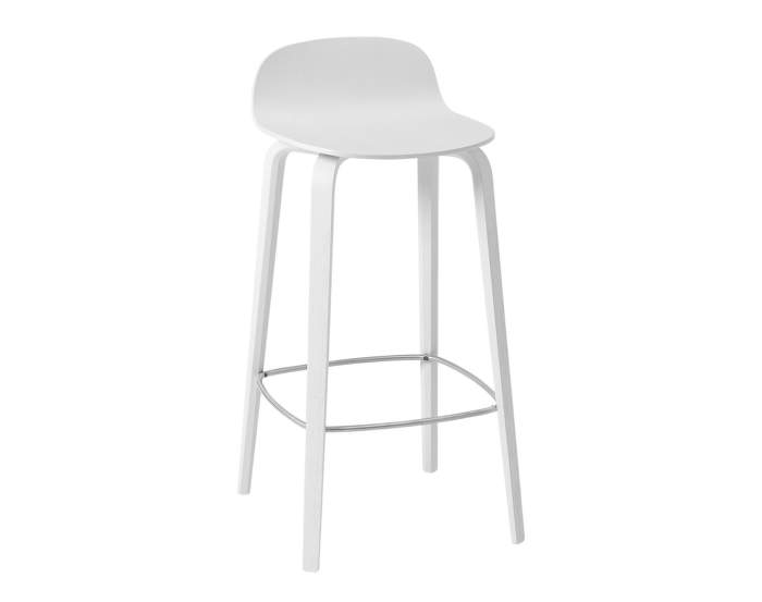 Barová židle Muuto Visu, bílá 75 cm
