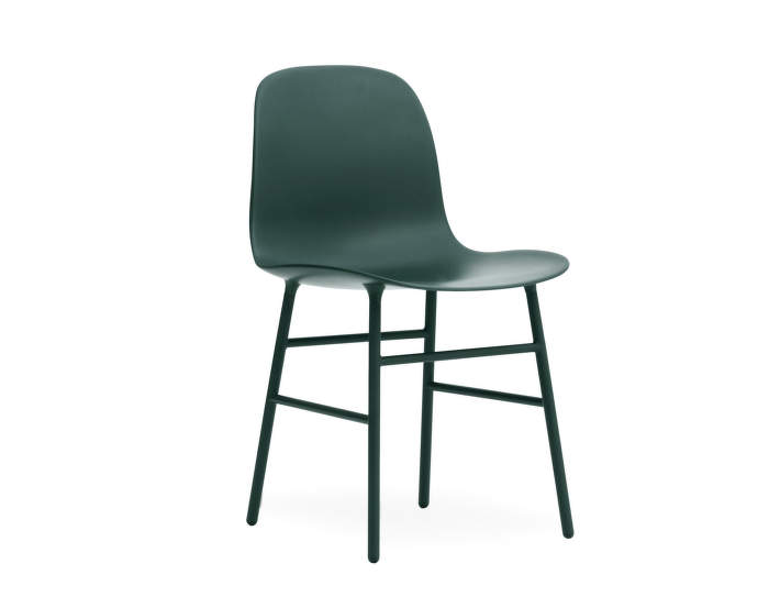 Židle Form, zelená/ocel