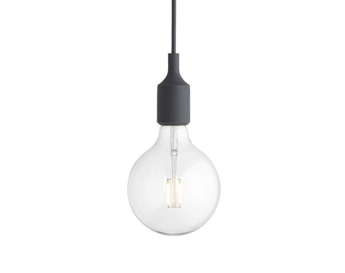 Závěsná LED lampa Muuto E27, dark grey
