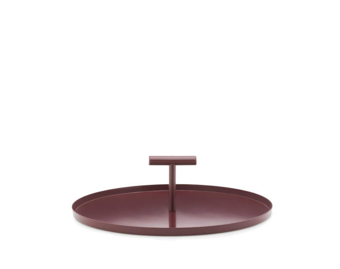 Glaze Cake Tray Dark Red