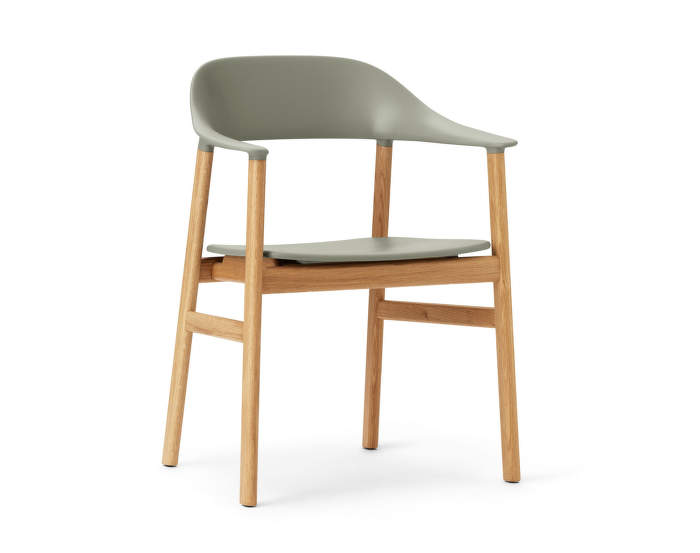 Židle Herit Armchair Oak, dusty green