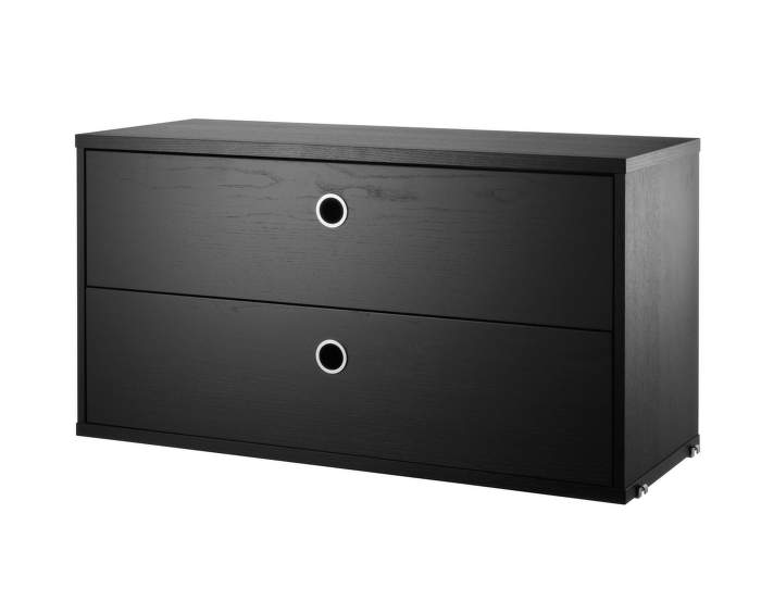 Komoda String Chest With Drawers 78 x 30, black