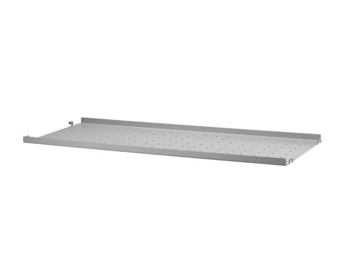 Police String Metal Shelf Low Edge 78 x 30, grey