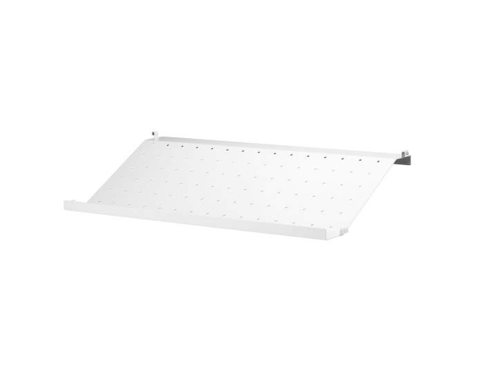 Police String Shoe Shelf Metal 58 x 30, white