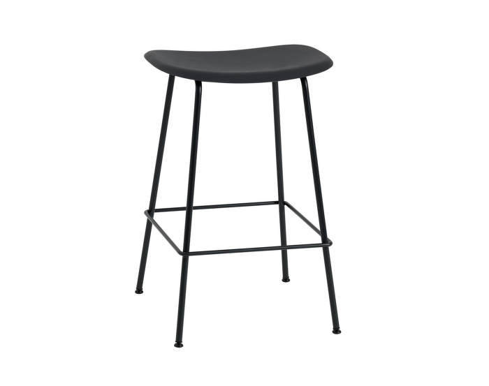 Barová stolička Fiber tube base, black