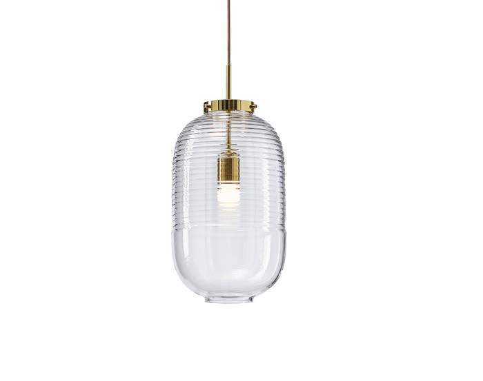 Lampa Lantern, clear/polished brass