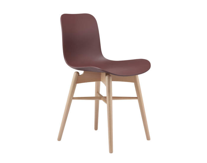 Langue Chair Wood, natural / burgundy
