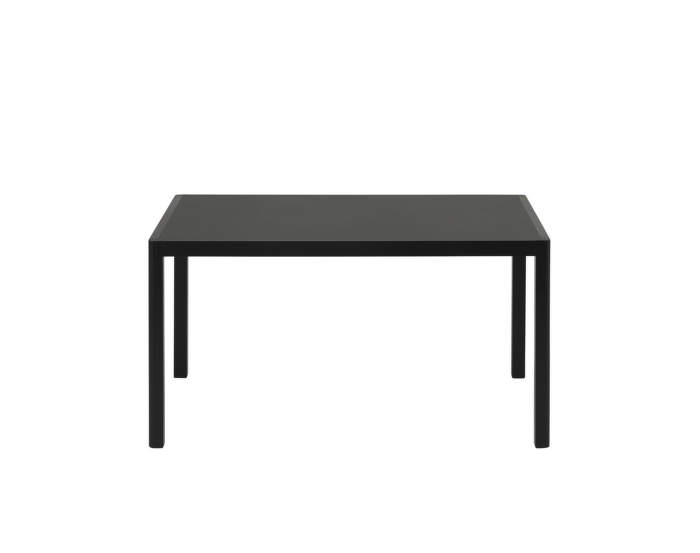 Workshop Table 140 x 92 cm, black oak / black linoleum