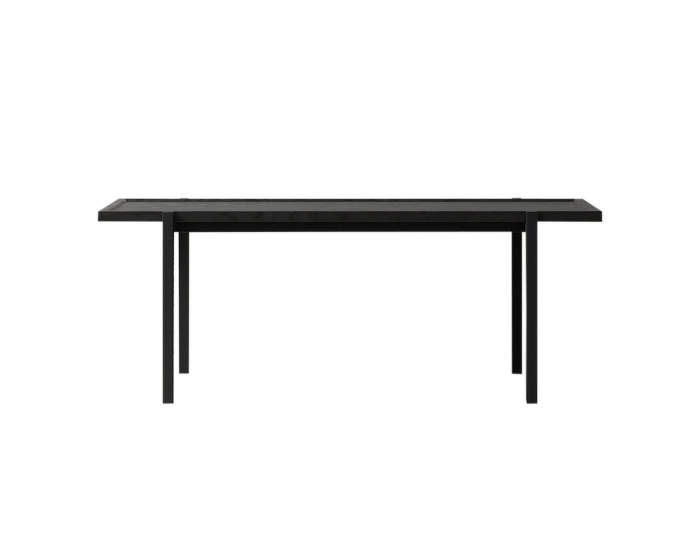 Coffee Table 115 x 55, black oak / black steel