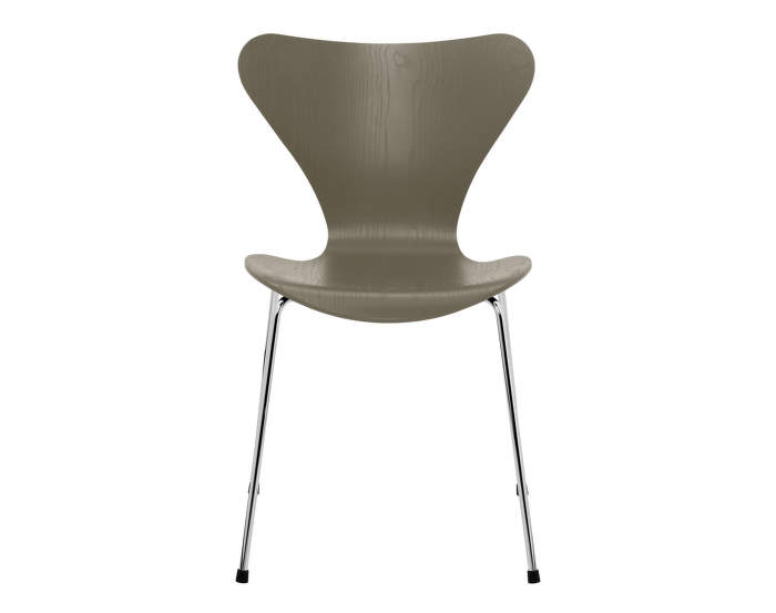 Series 7 Chair, olive green / chrom