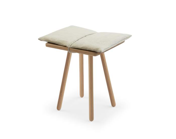 stolicka Georg Stool, linen / oak