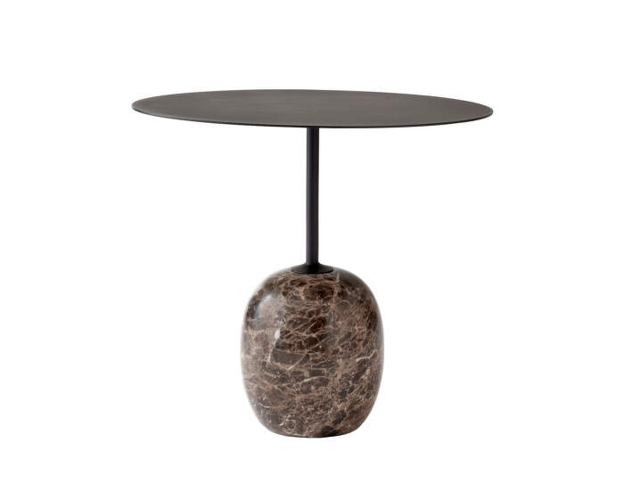 Konferenční stolek Lato LN9, warm black/emparador marble