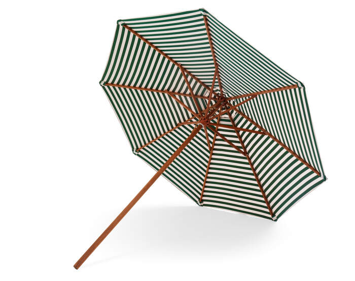 slunecnik-Messina Umbrella Ø300, apricot / green stripe