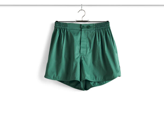 pyzamo-Outline Pyjama Shorts S/M, emerald green