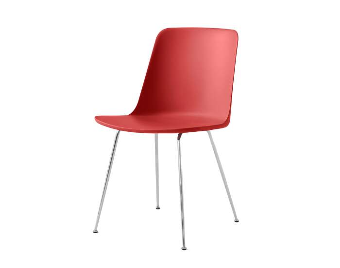 zidle-Rely HW6 Chair, chrome/vermillion red