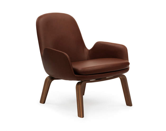 Křeslo Era Lounge, Walnut Tango Leather, nízké