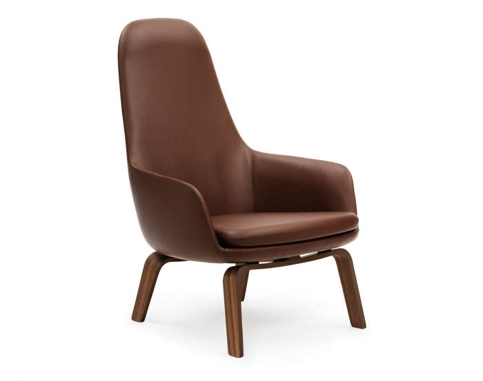 Křeslo Era Lounge, Walnut Tango Leather, vysoké