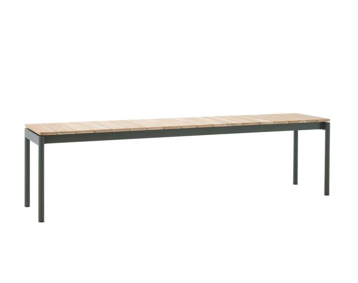 lavice-Ville AV28 Bench, bronze green / teak