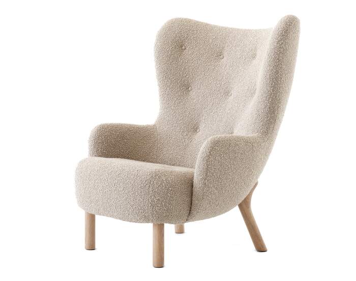 kreslo-Petra VB3 Lounge Chair, oak / Karakorum