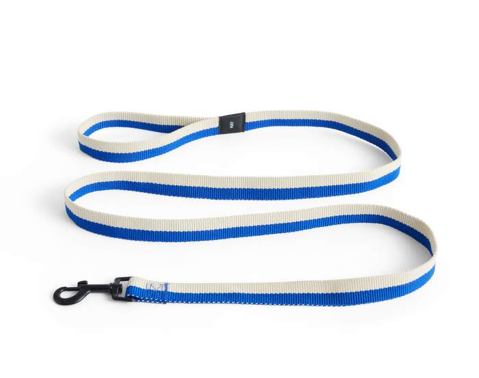 voditko-HAY Dogs Leash Flat M/L, off-white/blue