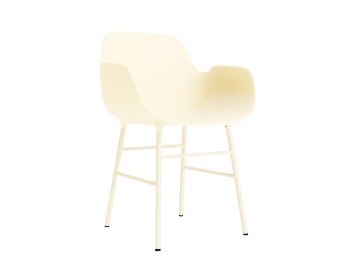 zidle-Form Armchair Steel, cream