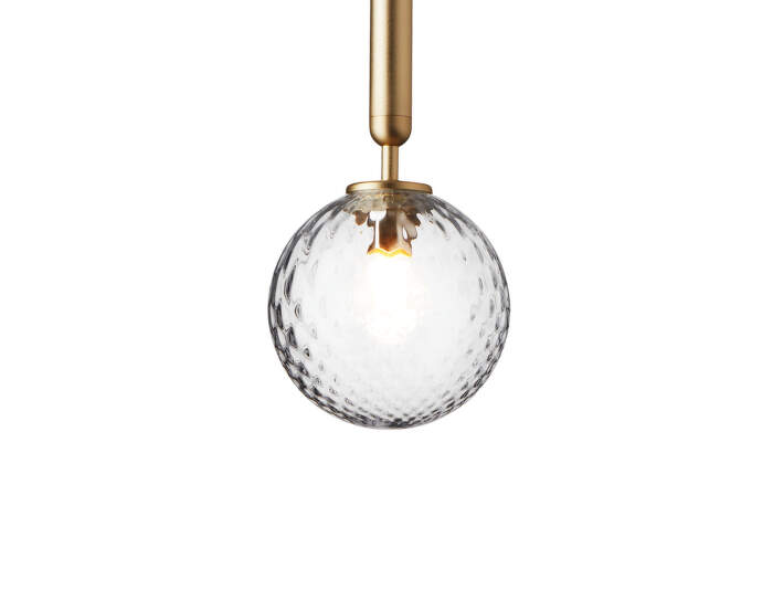 Závěsné svítidlo Miira 1, brass/optic clear